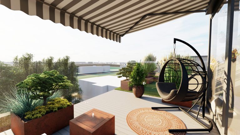 Projekt przestrzeni: Ogród na dachu